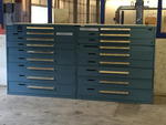 (2) 9-DRAWER PARTS CABINETS Auction Photo