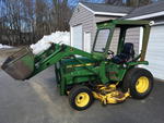 JOHN DEERE 855 TRACTOR W/ LOADER ATTACHMENT Auction Photo