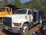 1997 FORD F800 DIESEL SVC TRUCK Auction Photo