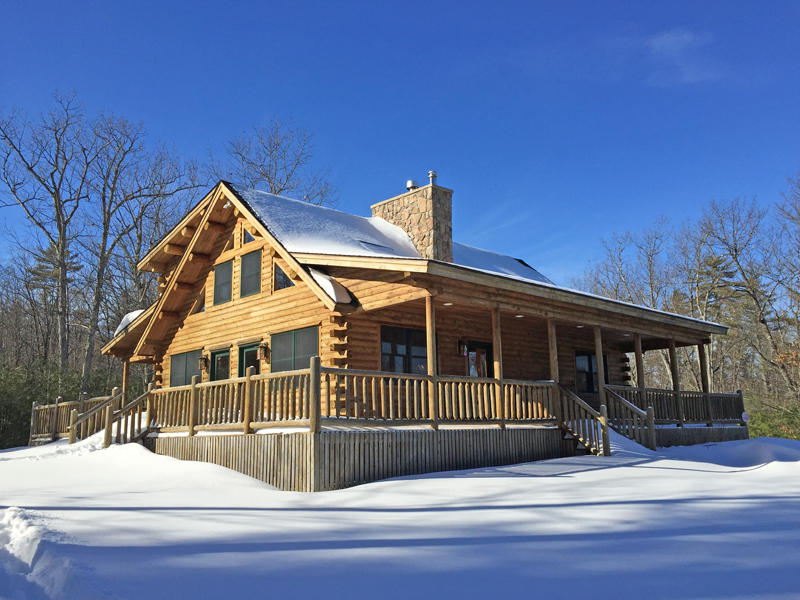 Katahdin Cedar Log Home - 5.37+/- Acres Auction