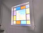 Stained Glass in Stairway Auction Photo