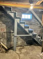 Unfinished Basement Stairway Auction Photo