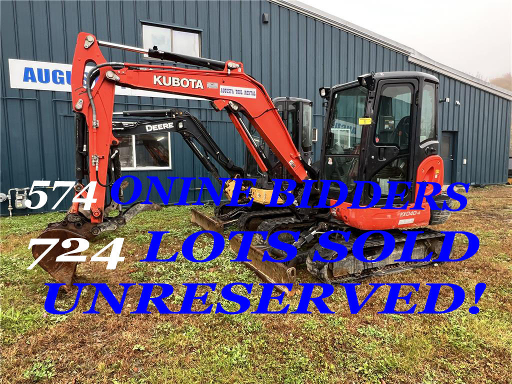 SOLD! PUBLIC TIMED ONLINE AUCTION AUGUSTA TOOL RENTAL Auction