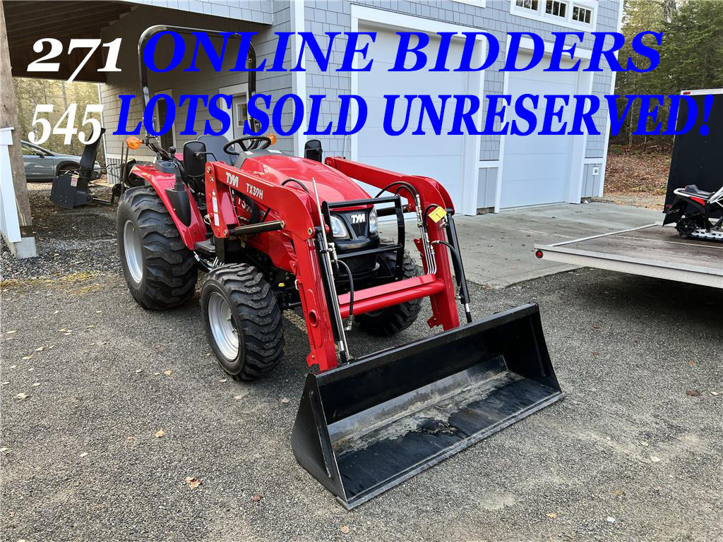 SOLD! PUBLIC TIMED ONLINE AUCTION TRACTOR, SNOWMOBILE, BIKES, TOOLS Auction