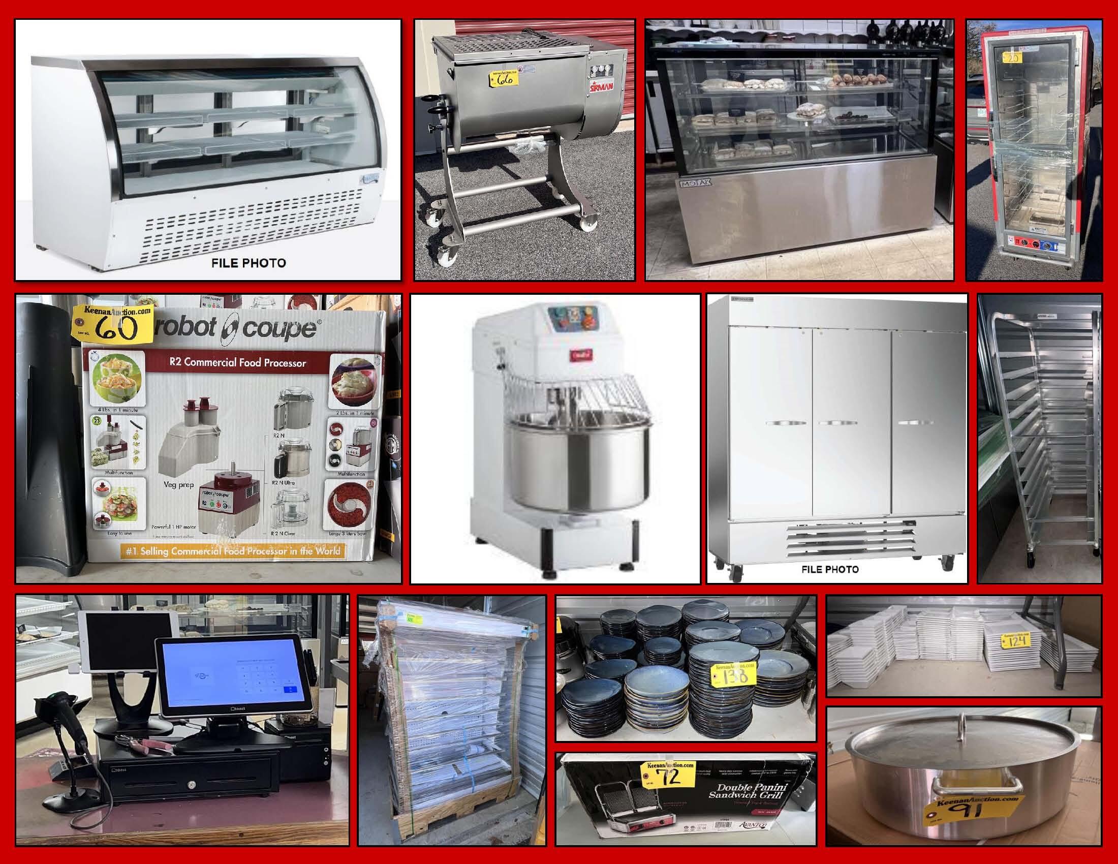 PUBLIC TIMED ONLINE AUCTION LATE MODEL BAKERY & REFRIGERATION EQUIP Auction