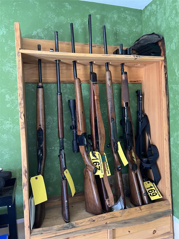 PUBLIC TIMED ONLINE AUCTION - (14) FIREARMS, HUNTING RIFLES, HANDGUNS, AMMO, SAFE, BOW Auction