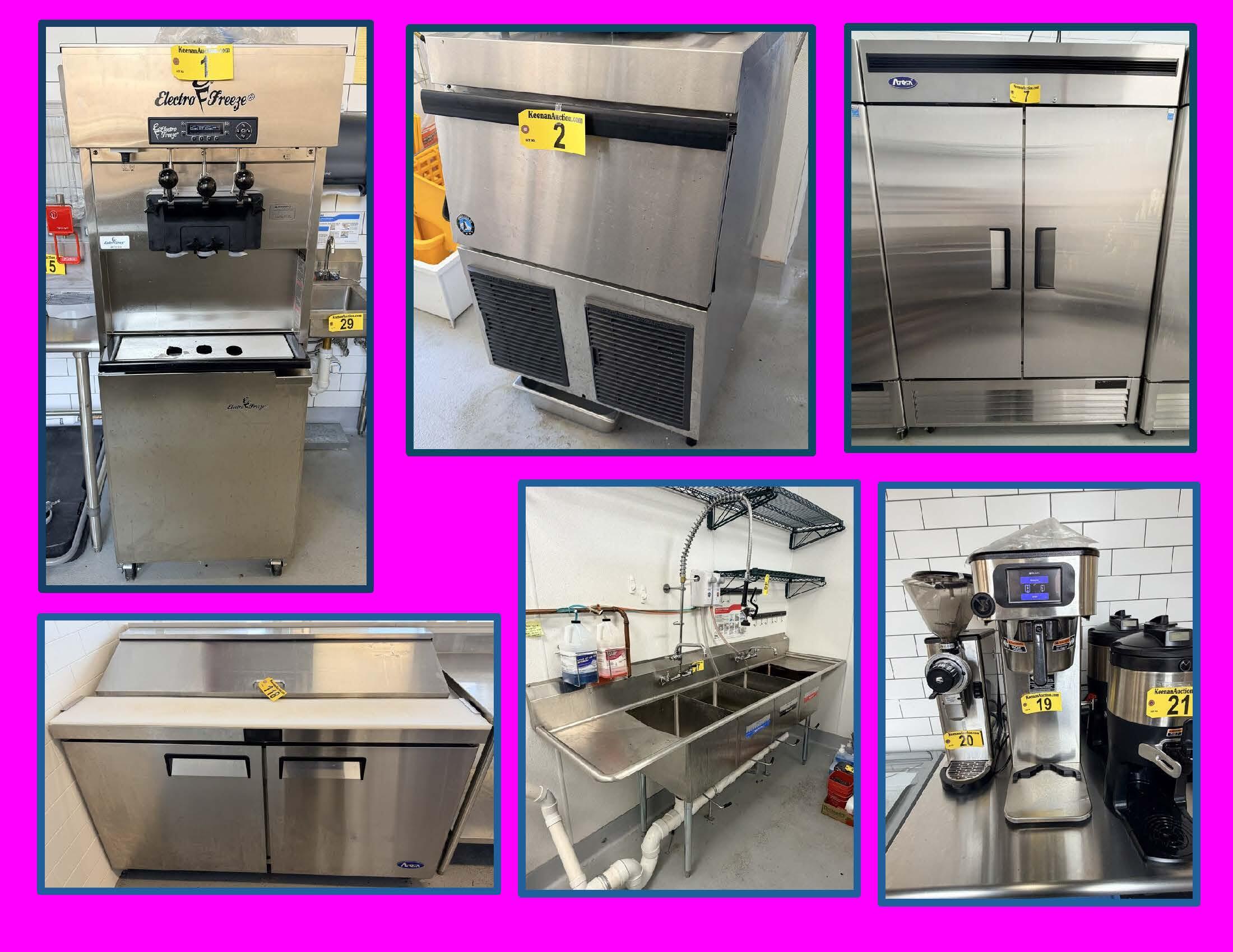 SECURED PARTY SALE BY PUBLIC TIMED ONLINE AUCTION NEW 2025! REFRIGERATION, ICE CREAM MACHINES Auction