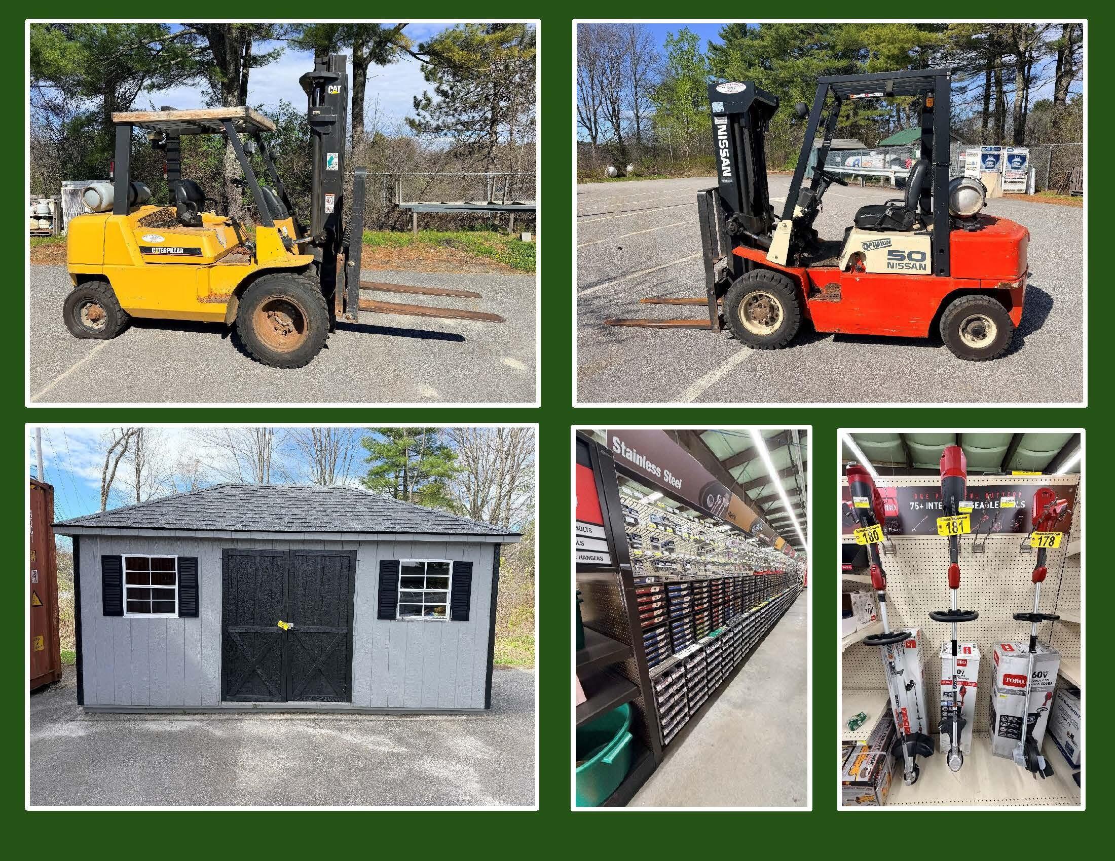 SECURED PARTY SALE BY PUBLIC TIMED ONLINE AUCTION FORKLIFTS - POWER TOOLS Auction