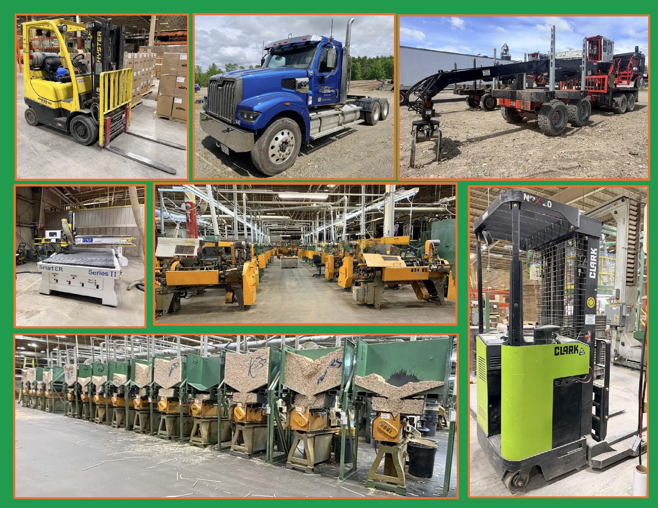 PUBLIC TIMED ONLINE AUCTION WOOD PRODUCTION & SUPPORT EQUIPMENT, WHEEL Auction