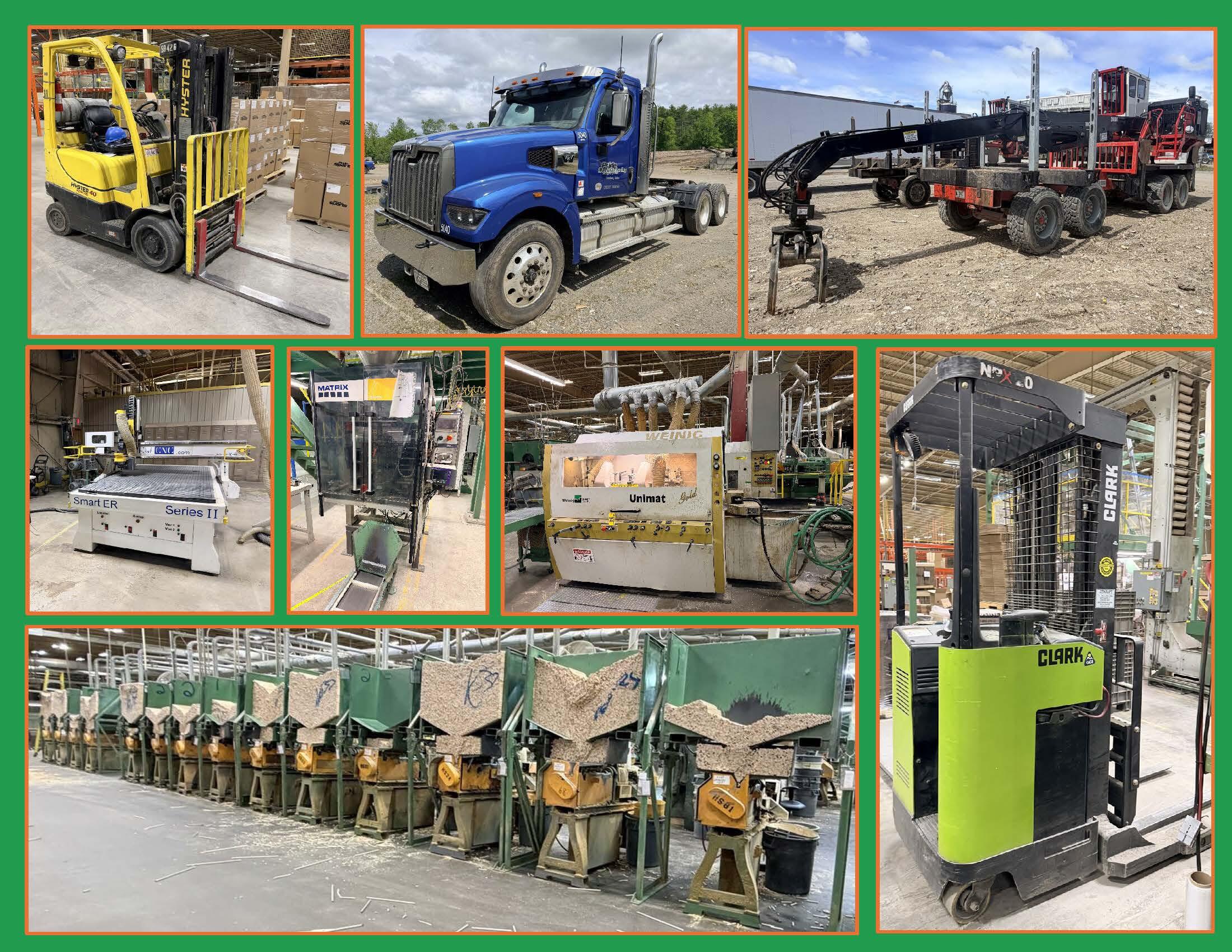 PUBLIC TIMED ONLINE AUCTION WOOD TURNING EQUIPMENT, 2022 WESTERN STAR Auction