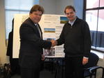 Steve Keenan w/ Gunther Kruse of Lufthansa the Winning Bidde Auction Photo