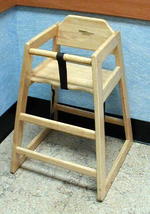 Oak high chair Auction Photo