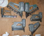 Assorted Pneumatic nailers Auction Photo