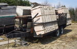 S/A concrete form trailer w/ Rapid concrete forms Auction Photo