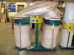 2007 WOODTEK 2-BAG DUST COLLECTOR, 5HP Auction Photo