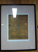 FRAMED CONGREFS OF UNITED STATES PRINT SIGNED BY JOHN ADAMS Auction Photo