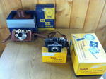 (2) KODAK AND ARGUS CAMERAS WITH FLASHES Auction Photo