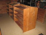  2-sided pine display units Auction Photo