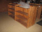  2-sided pine display units Auction Photo