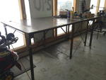 METAL SHOP TABLE Auction Photo