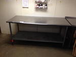 S/S TABLE, LOWER GALV SHELF, 6'x30 Auction Photo