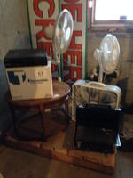FANS, GRILL, END TABLE Auction Photo