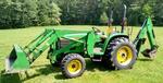 JOHN DEERE 4500 4WD TRACTOR LOADER BACKHOE Auction Photo