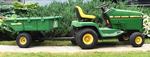 JOHN DEERE LX176 TRACTOR & WAGON Auction Photo