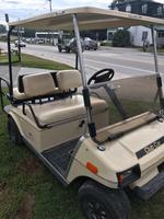CLUB CAR GOLFT CART W/ RR SEAT & CHARGER Auction Photo