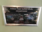 PATRIOTS COORS LIGHT 3-TIME CHAMPIONS SIGN Auction Photo