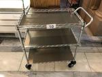 3-SHELF WIRE KITCHEN CART