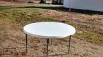 TIMED ONLINE AUCTION TENT RENTAL INVENTORY, CHAIRS, TABLES & TRAILER Auction Photo