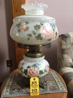 DOUBLE GLOBE ELEC. LAMP Auction Photo