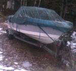 LOT 7 - EBBTIDE BOAT, MOTOR, TRAILER Auction Photo