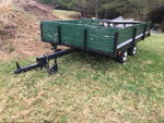 HOMEMADE TANDEM AXLE TRAILE Auction Photo