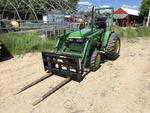 JOHN DEERE 790 4WD TRACTOR W/ 70 LOADER Auction Photo