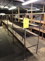 6 SECTIONS OF METAL PARTS SHELVING, 36'W X 84
