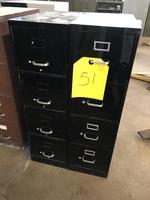 2 4-DRAWER LEGAL SIZE FILING CABINETS Auction Photo