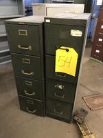 4-DRAWER FILING CABINETS Auction Photo