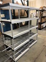 PLASTIC STORAGE SHELVING Auction Photo