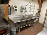 TIMED ONLINE AUCTION KITCHEN EQUIPMENT, TABLES & CHAIRS, HOOD SYSTEM Auction Photo