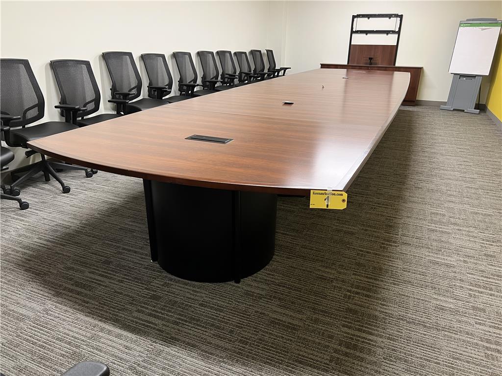 22ft. x 6ft. CONFERENCE TABLE Auction Photo