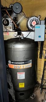 NAPA 10HP 2-STAGE AIR COMPRESSOR Auction Photo