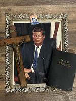 JFK PHOTO, CROSS & BIBLE Auction Photo
