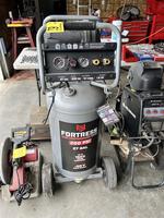 FORTRESS 27-GAL. VERTICAL AIR COMPRESSOR Auction Photo