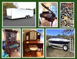 PUBLIC TIMED ONLINE AUCTION BABY GRAND PIANO,  ANTIQUES, COLLECTIBLES Auction Photo