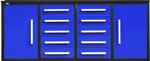 (6) 7' HEAVY DUTY 10-DRAWER, 2-DOOR TOOL CABINETS Auction Photo