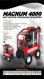 (3) NEW MAGNUM 4000 GOLD HOT WATER PRESSURE WASHERS Auction Photo