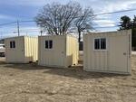 9' CONTAINER OFFICES W/ SIDE DOORS & WINDOWS Auction Photo