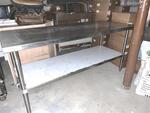 REGENCY 6' S/S TABLE W/ LOWER S/S SHELF Auction Photo